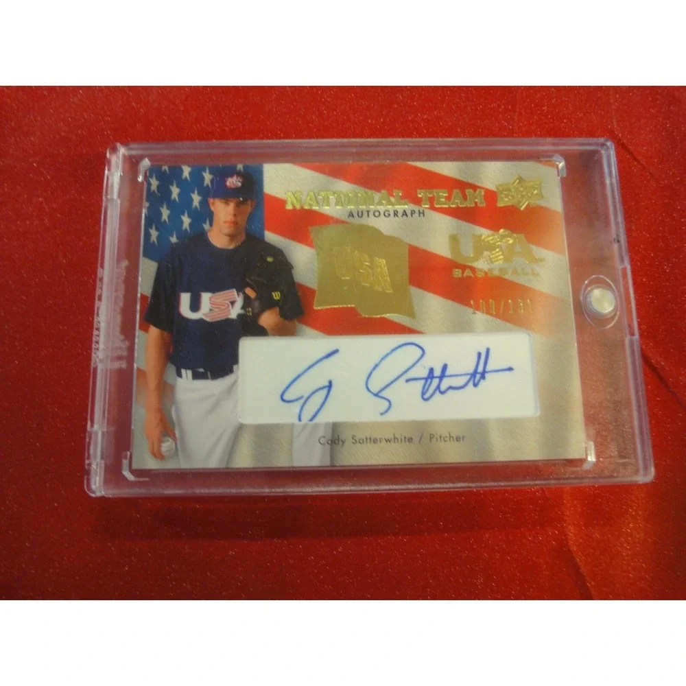 national Team USA autogrpah Upper deck baseball card Cody Satterwhite 2008
